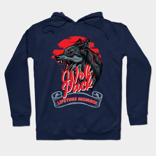 wolf pack lifetime membership Hoodie by youki